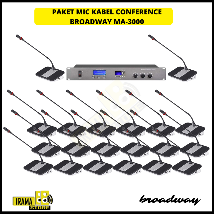 Mic Kabel Conference Broadway MA-3000 - 20 Mic